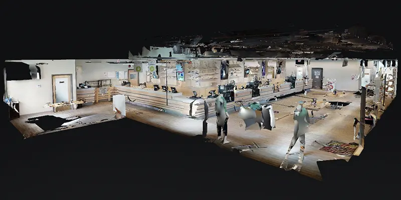 3,100 SF Retail Remodel scan view 2