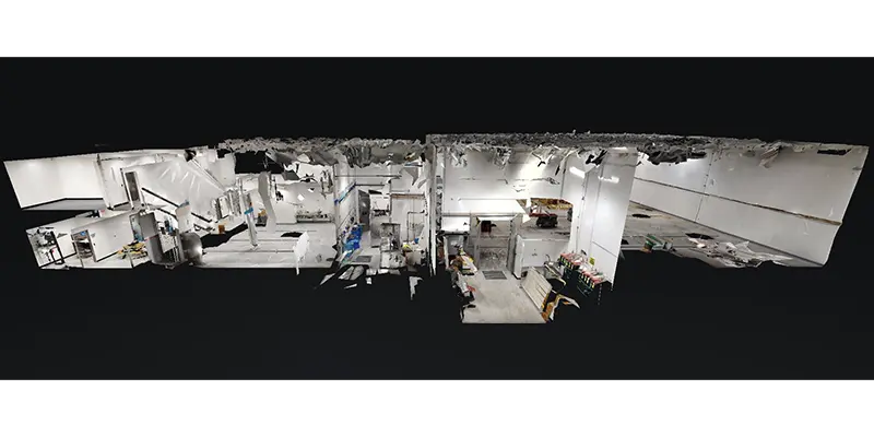 12,000 SF 2-Level Industrial Remodel scan view 2