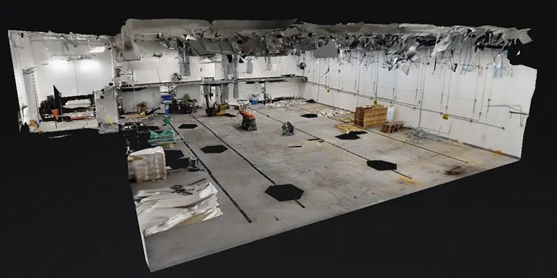 12,000 SF 2-Level Industrial Remodel scan view 3