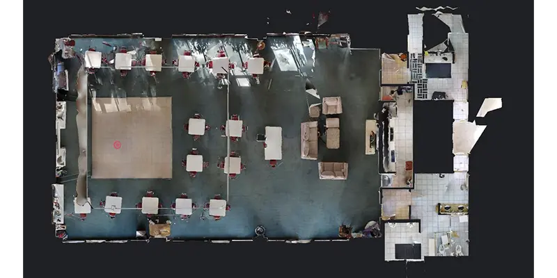 Clubhouse Recreation Room & Kitchen Remodel scan view 1