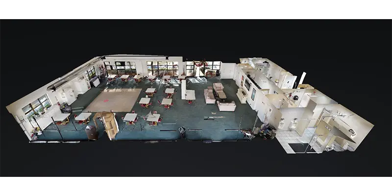 Clubhouse Recreation Room & Kitchen Remodel scan view 2