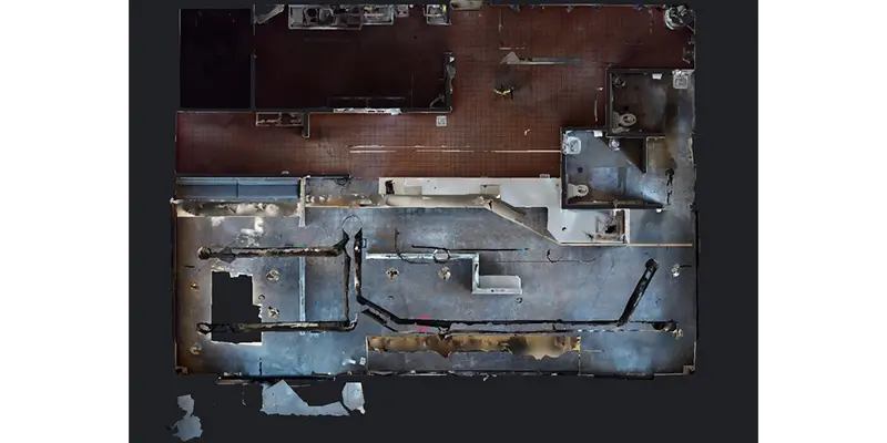 2,700 SF Restaurant Remodel scan view 1