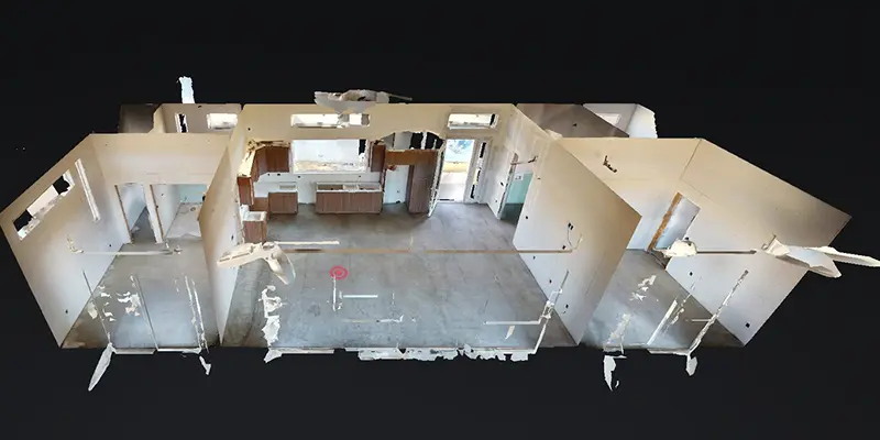 1,100 SF New Custom Home scan view 2